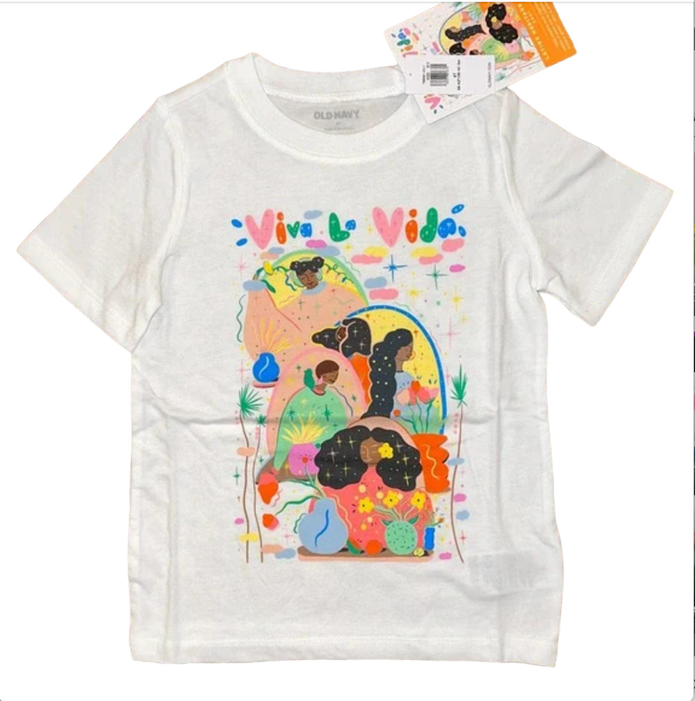 NWT Old Navy Toddler White Project WE Latinx Heritage Month Graphic T-Shirt -